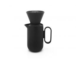 Kaffee-Set Palermo 900ml Keramik schwarz